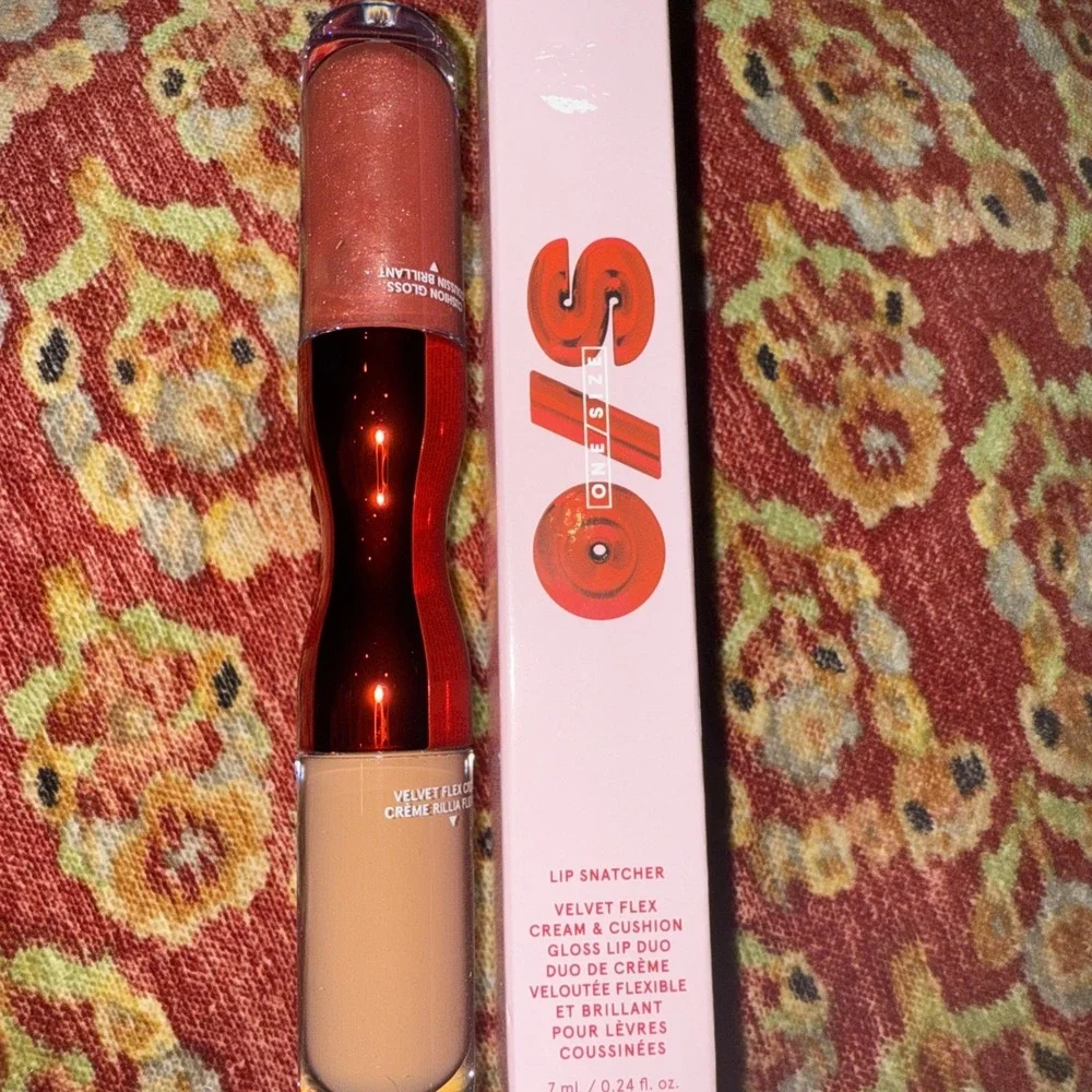 O/S Lip Snatcher Velvet Flex Cream & Cushion Lip Gloss Duo .24 oz FS Be About It